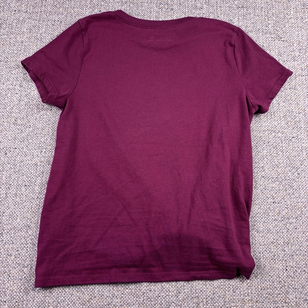 ABERCROMBIE KIDS Girls 11/12 burgundy logo tee - Picture 6 of 6